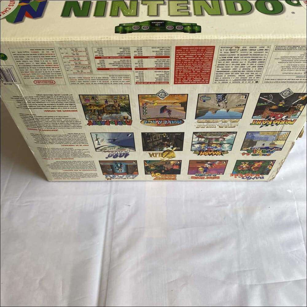 Buy Nintendo 64 N64 jungle green funtastic console boxed -@ 8BitBeyond Buy Nintendo 64 N64 jungle green funtastic console boxed -@ 8BitBeyond